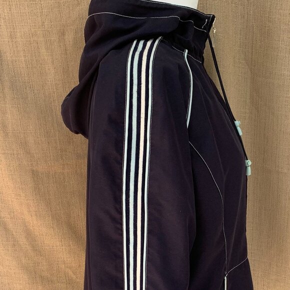 FUDA Oversized Windbreaker Breathable Striped Hoodie - Picture 12 of 14